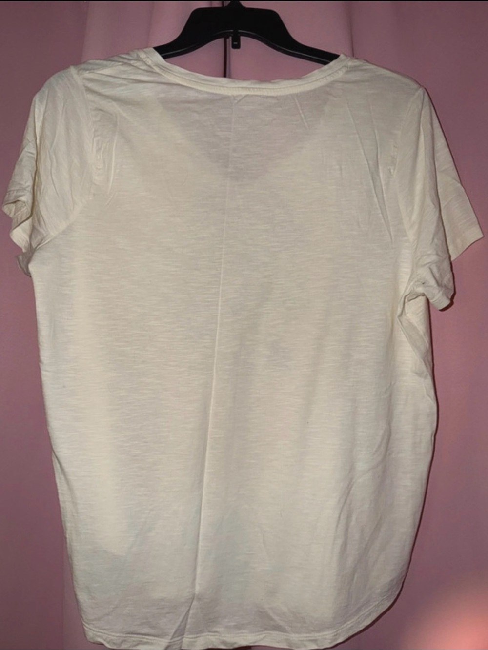 Be Nice Floral Graphic V-Neck Tee - Cream - Picture 3 of 3